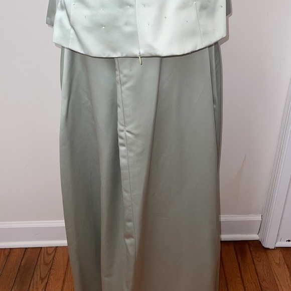 Two Piece Bridesmaid Prom Party Beaded Dress - Picture 13 of 16